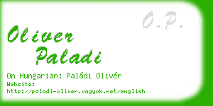 oliver paladi business card